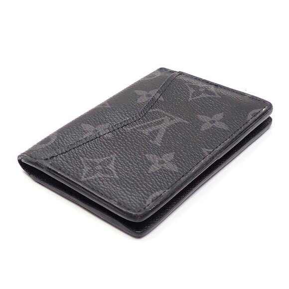 Louis Vuitton Bifold Card Case Monogram Eclipse Organizer de Poche Men's M61696